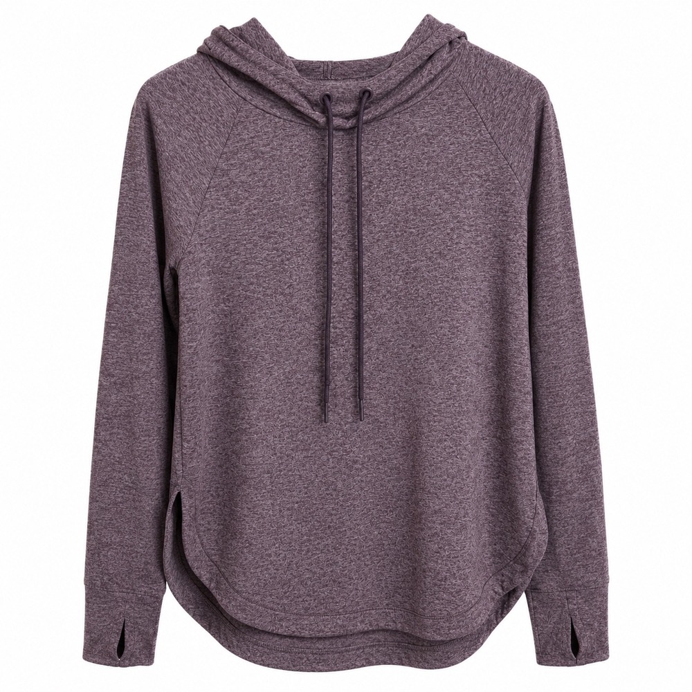 Athleta Hoodie Women's XXS Purple Heather Performance Pullover Athleisure